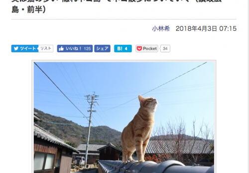 【讃岐広島・前半】デジカメWatch掲載「カメラ旅女の全国ネコ島めぐり」公開しました