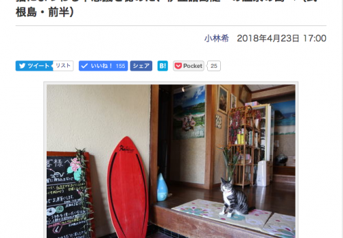 【式根島・前半】デジカメWatch掲載「カメラ旅女の全国ネコ島めぐり」公開しました