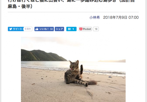 【加計呂麻島・後半】デジカメWatch掲載「カメラ旅女の全国ネコ島めぐり」公開しました