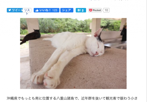【竹富島・前編】デジカメWatch掲載「カメラ旅女の全国ネコ島めぐり」公開しました
