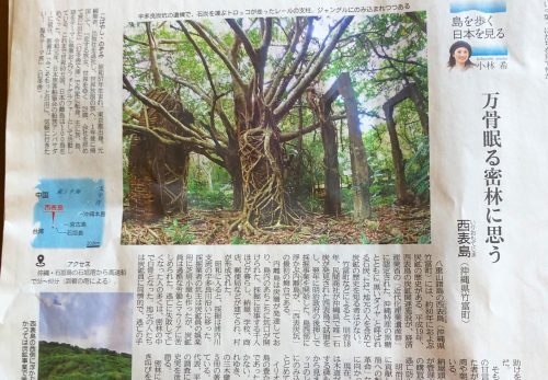 【本日11/13売り】産経新聞で連載中「島を歩く、日本を見る」